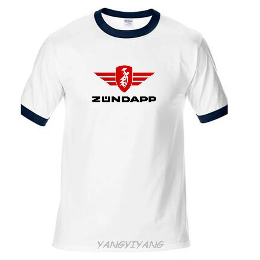 Новинка Черная Мужская футболка Zundapp для мотоциклов хлопковая с рукавом реглан