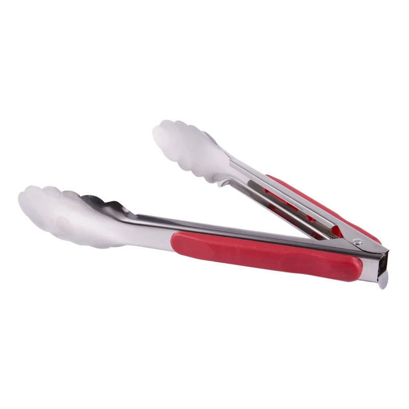 Barbecue BBQ Rotisserie Stainless Steel food tong For Ice Cube Cake Bread Kitchen 22cm |