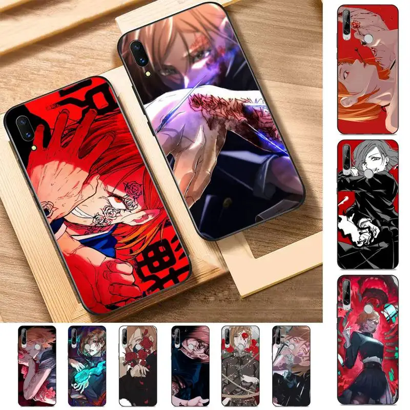 

FHNBLJ Jujutsu Kaisen Kugisaki Nobara Phone Case for Huawei Y 6 9 7 5 8s prime 2019 2018 enjoy 7 plus