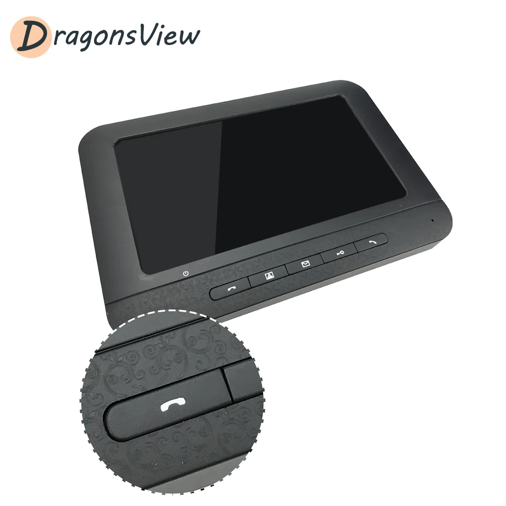 Видеодомофон Dragonsview проводная система домашней безопасности экран 7 дюймов 800TVL