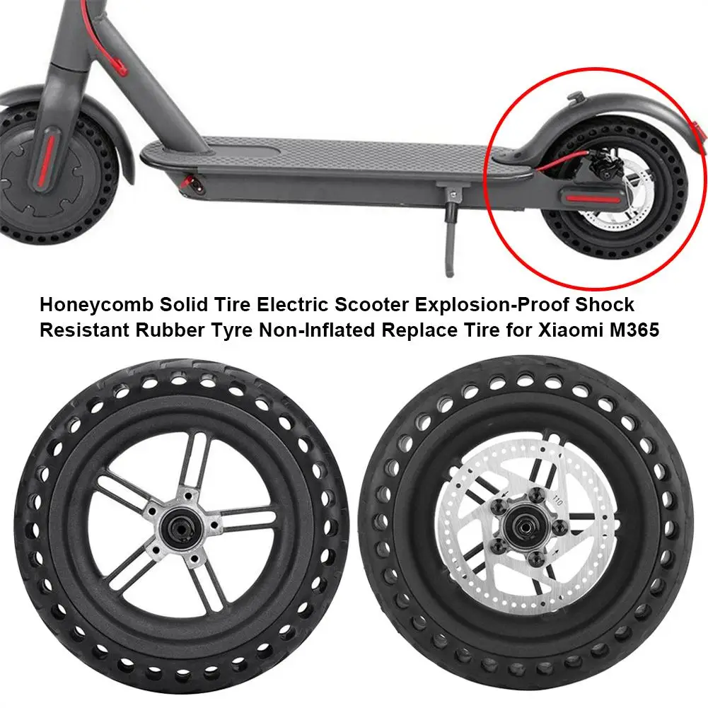 

Сотовая прочная шина для электрического скутера, Взрывозащищенная ударопрочная резиновая шина, неизолированная заменяемая шина для Xiaomi M365