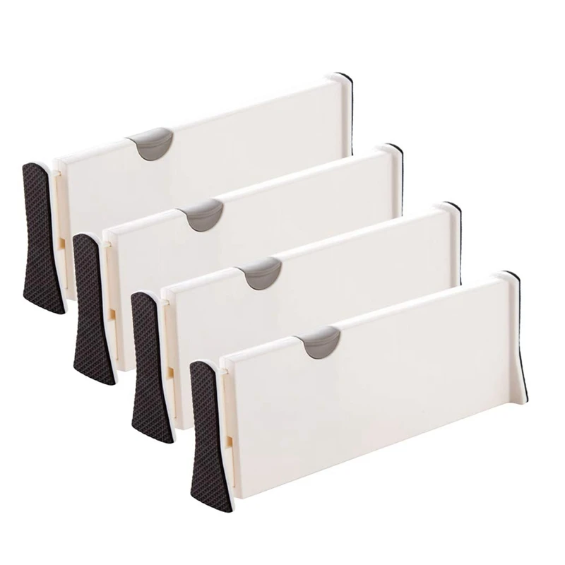 Регулируемый разделитель ящика 4 Pack отсеков для хранения расширяемый туалетный
