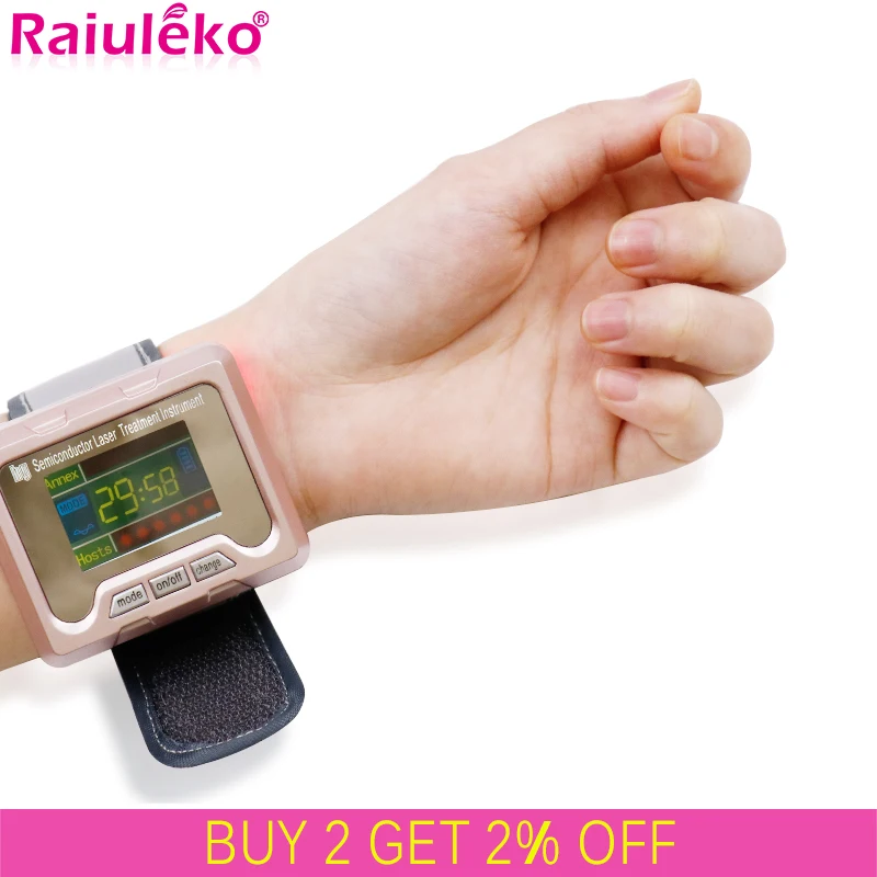 650nm лазерная терапия наручные Диод Нили для диабет лечение гипертонии часы