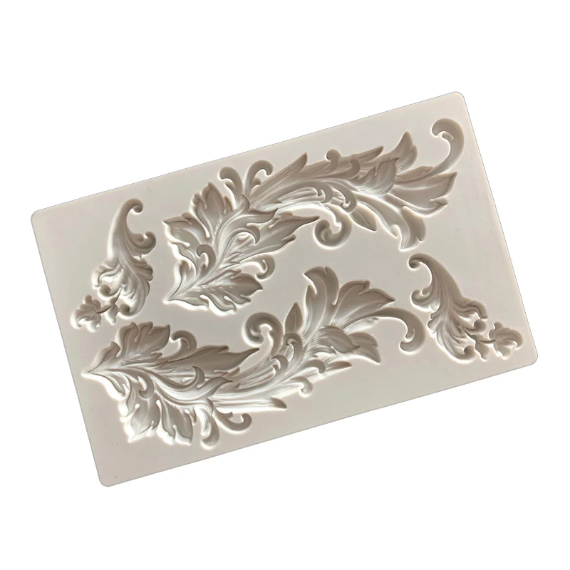 Рельефная силиконовая форма для помадки в европейском стиле барокко инструменты