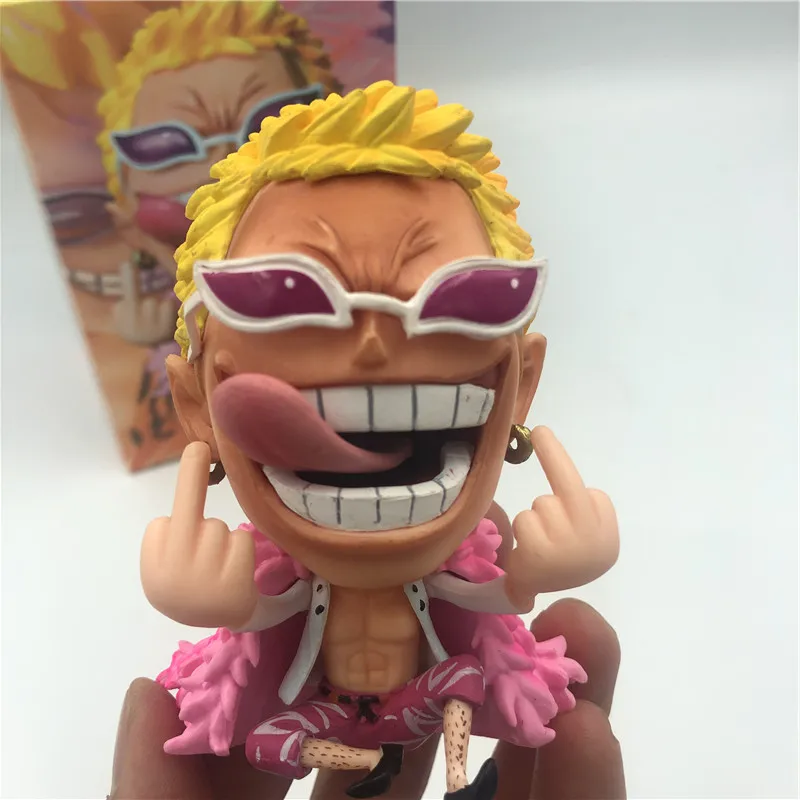 Донкиксот Doflamingo Q сидящий презерват Ver. ПВХ Фигурки Luffy Fighter коллекционные модели 11
