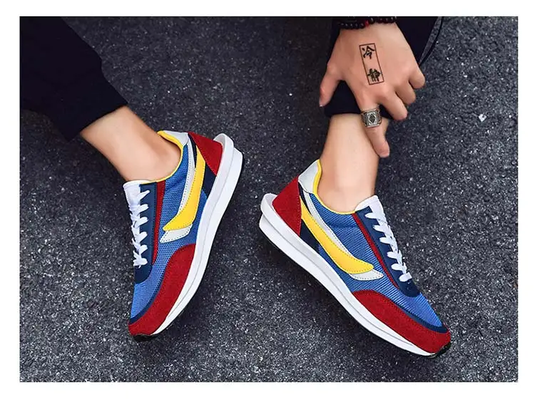 Дизайнерские кроссовки LDWAFFLE/SACAI; мужские и женские кроссовки; роскошные кроссовки для бега; дорожные кроссовки; цвет оранжевый, белый