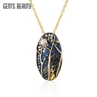 gems beauty pendant necklaces for women fashion jewelry gifts ethiopia opal gold plate top designer luxury jewelry neck chains