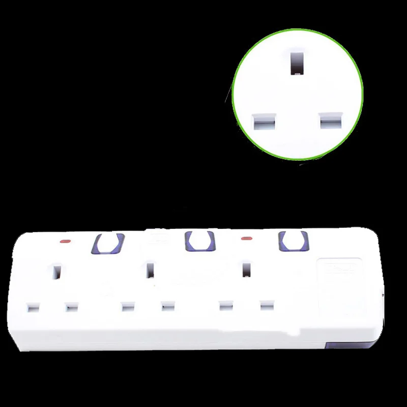 Электрический удлинитель переменного тока с индивидуальным переключателем