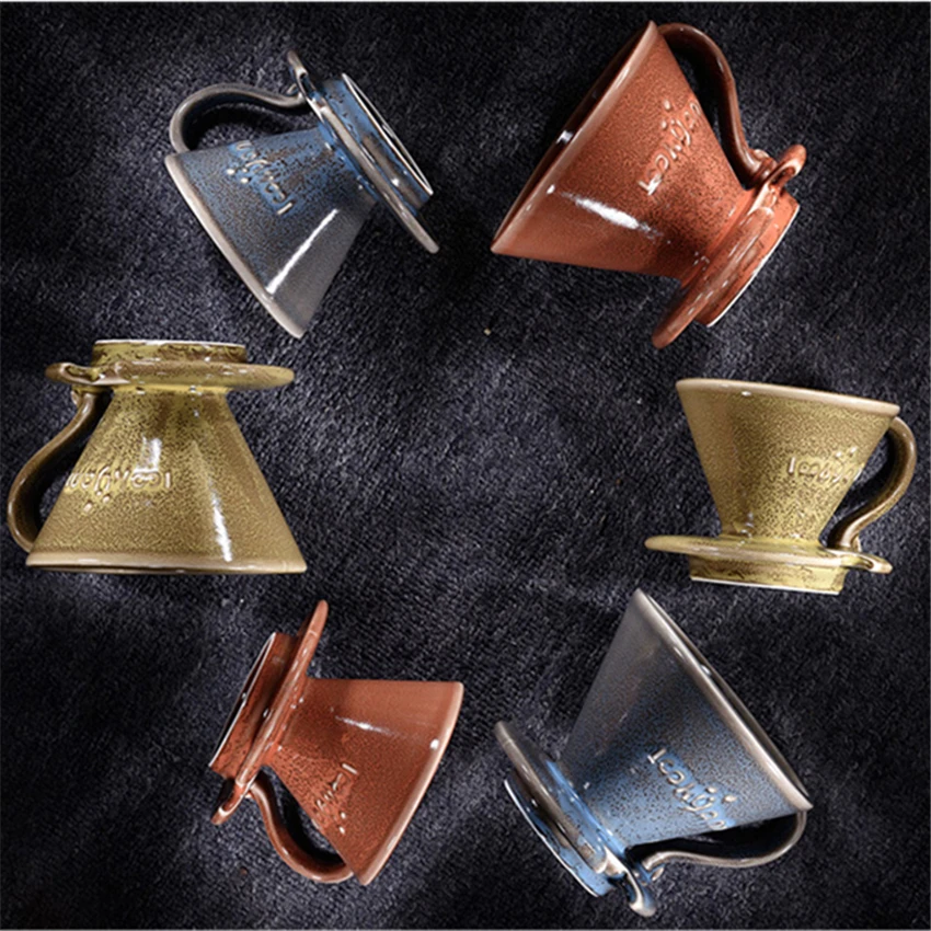 

Ceramic Coffee Cup Espresso Coffee Cup Dripper Cups V60 Funnel Drip Hand Cup Filters Pot Coffee Accessories For Competition