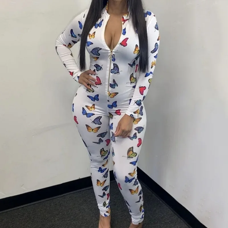 Сексуальная пижама комбинезон с принтом для женщин и взрослых сна домашняя