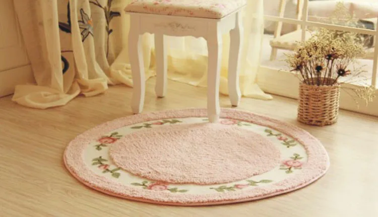 Садовый Цветочный Коврик для двери мягкий плюшевый круглый вращающийся стул