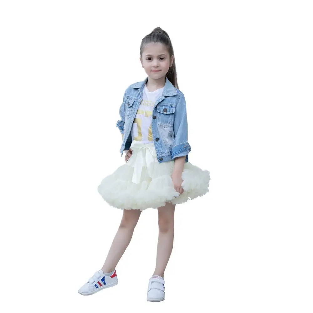 Бежевая Высококачественная популярная танцевальная одежда для маленьких