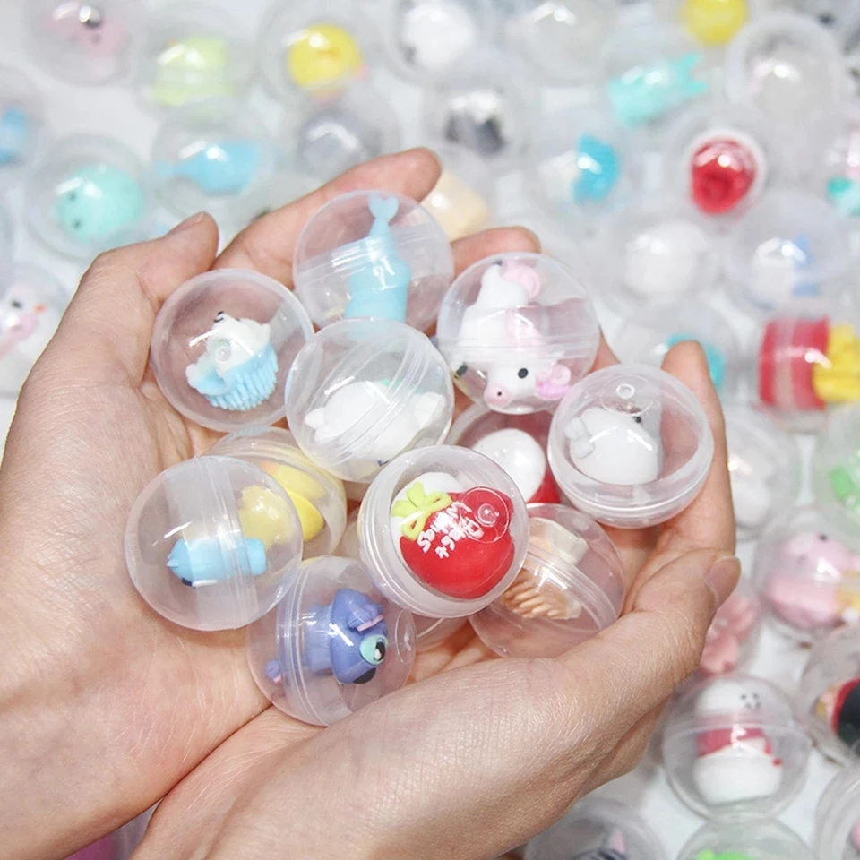 32MM Transparent Plastic Surprise Ball Capsules Toy Blind Box Figure Toys For Vending Machine Eggshell Empty Doll Kids Gift | Игрушки и