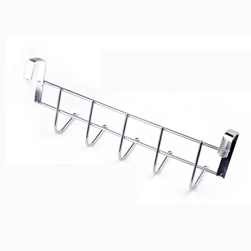 Over The Door 5 Hooks Home Bathroom Organizer Rack Clothes Coat Hat Towel Hanger Housekeeping Organizers Up Hot Sale | Дом и сад