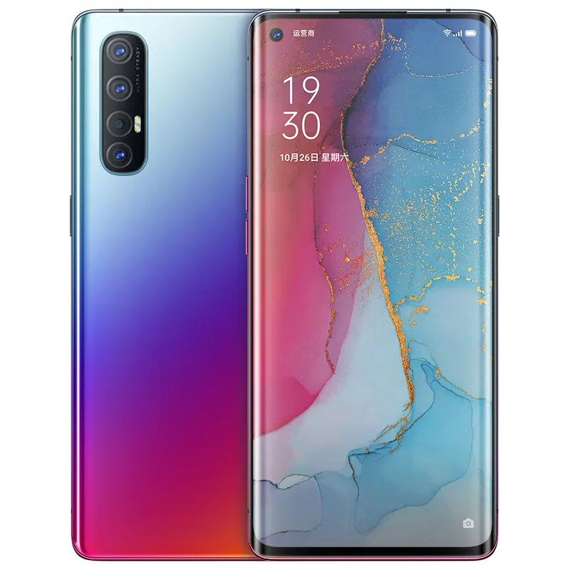Быстрая доставка DHL Oppo Рино 3 Pro 5G смартфон Экран отпечатков пальцев 5 камеры 6 &quot90