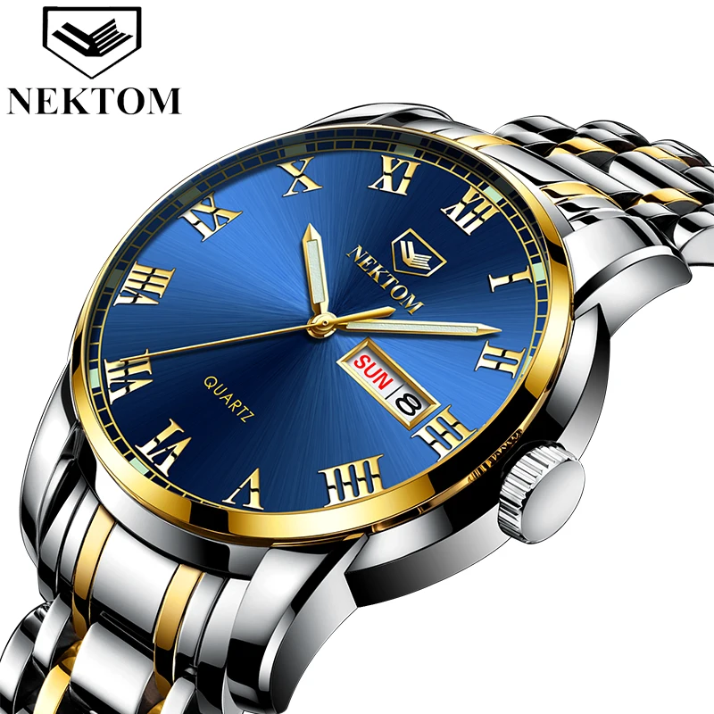 Мужские водонепроницаемые часы NEKTOM 2020 спортивные с автомобильным колесом