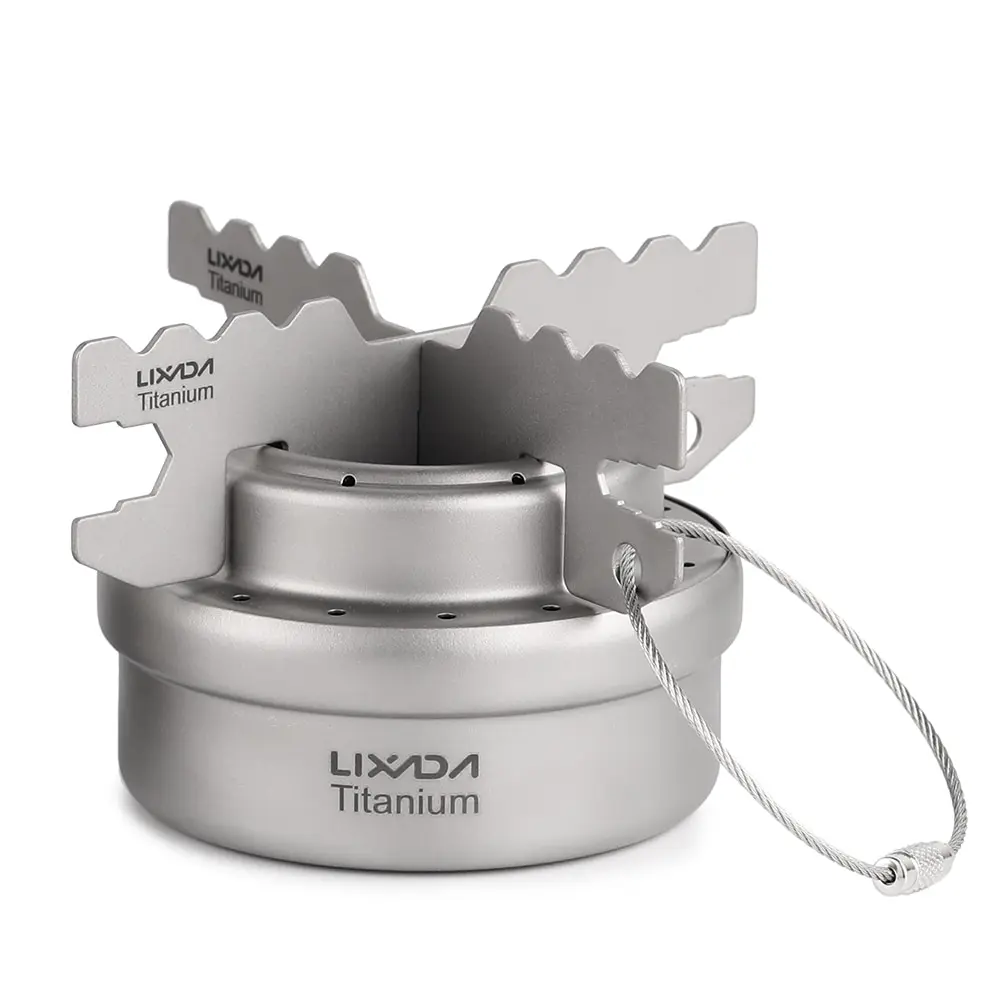 Lixada 5 шт. набор посуды для кемпинга пикника 450 мл/750 мл кастрюля спиртовая плита