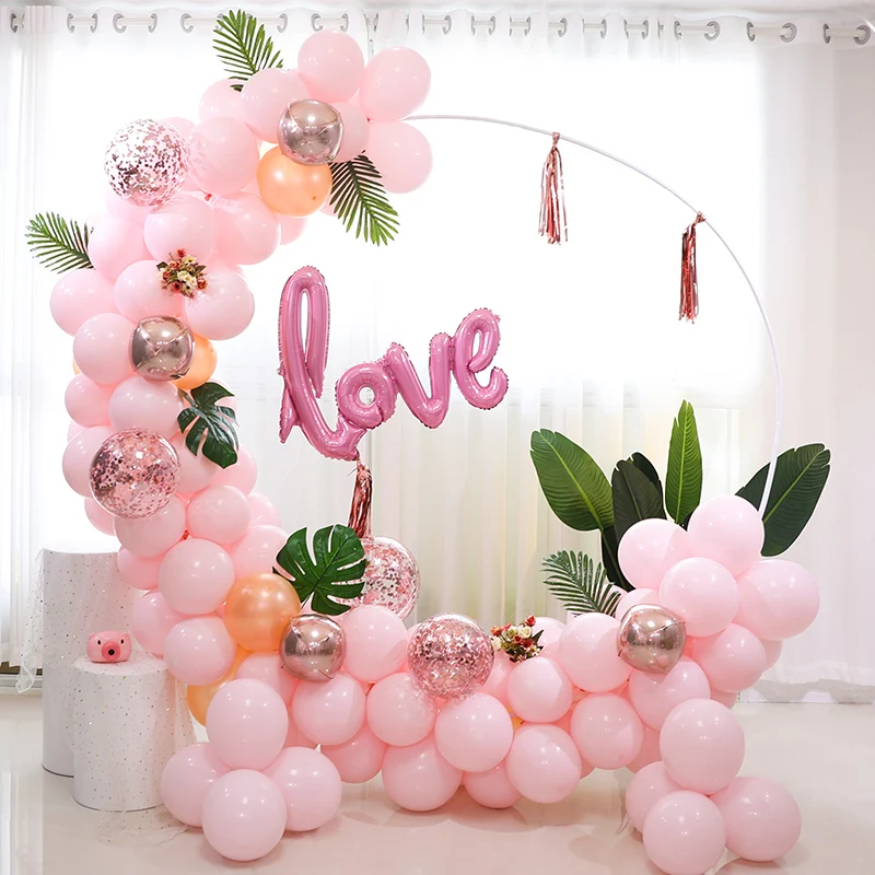 

Balloon Decorative Accessories Round Balloon Arch Stick Holder for Baby Shower Wedding Birthday Ballon Decor Balloon Ring Stand