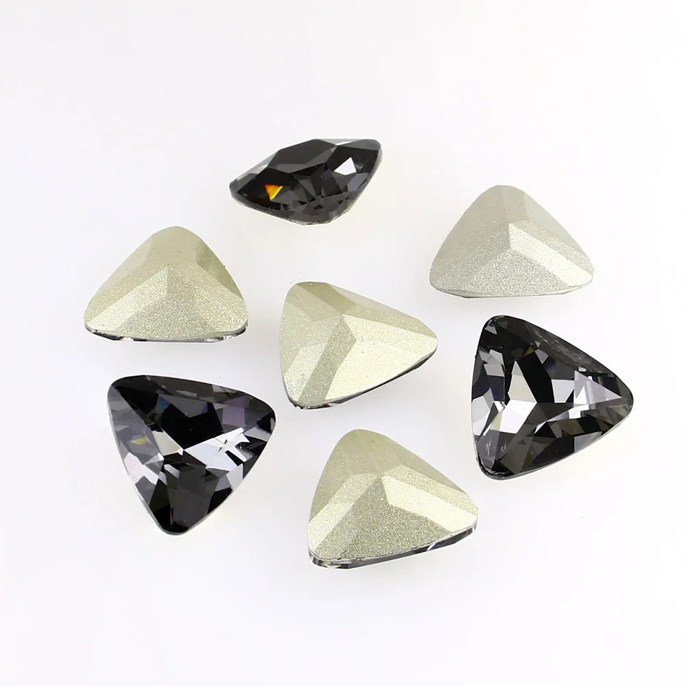 15 мм треугольники K9 стеклянная стразы аппликация Сделай Сам ремесло 3D пионтед