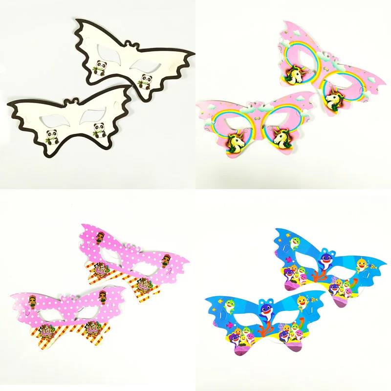 10 шт. мультяшная панда единорог украшение на день рождения маска для глаз товары