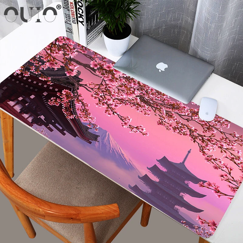 

Mouse Pad Cherry Blossom Flower Design Large Gaming Mouse Pad Game Mousepad Perfect Locking Edge Keyboard Mat Anime Mouse Pad XL