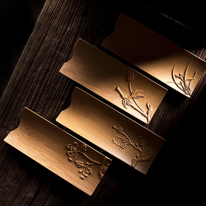 Аксессуары бамбуковый чайный коврик чайное полотенце чайная коробка с лотосом