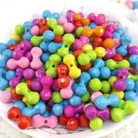 100pcs 713mm mixed color little bone shape acrylic beads for jewelry making diy necklace bracelet accessories