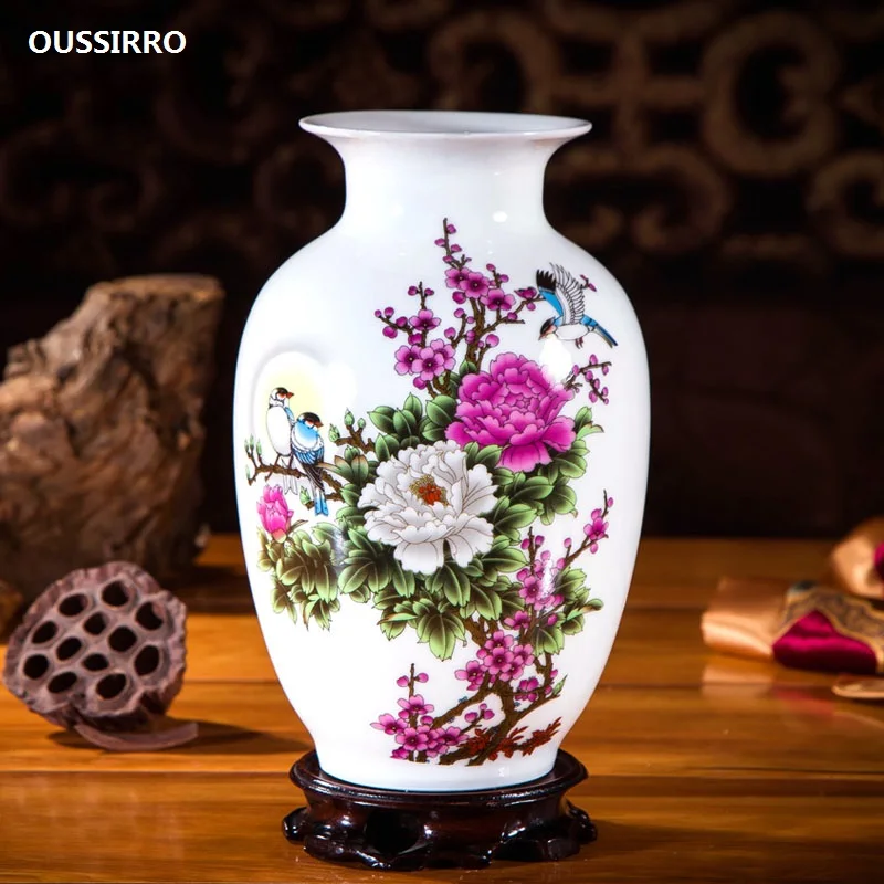 Керамические вазы OUSSIRRO Jingdezhen декоративная ваза Цветочная композиция для
