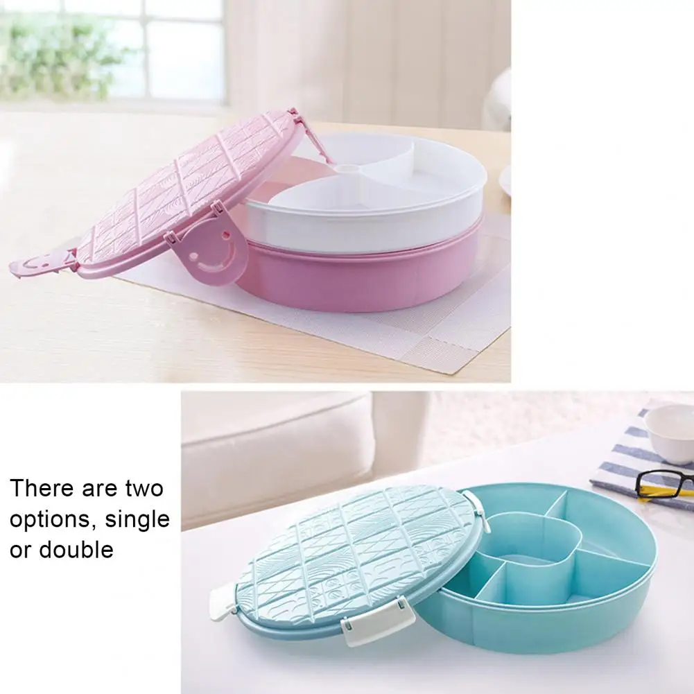 Поднос для хранения еды с 6 отсеками тарелка сушеных фруктов закусок закуска