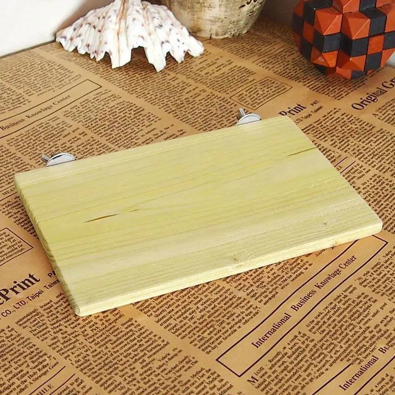 

1PC Wood Stand Platform Pet Bird Toys Parrot Rack Hamster Mouse Rat Swing Harness Toys Springboard Parrot Ladder Wooden See P0Q4