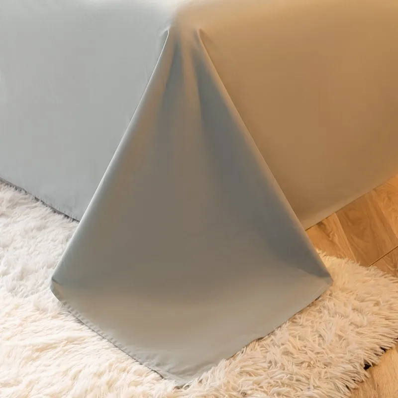 

4 Pcs Ultra Soft Double Brushed Cotton Hotel Grey Green 1 Comforter Cover 1 Bed Sheet 2 Pillowcases Queen King size with zipper