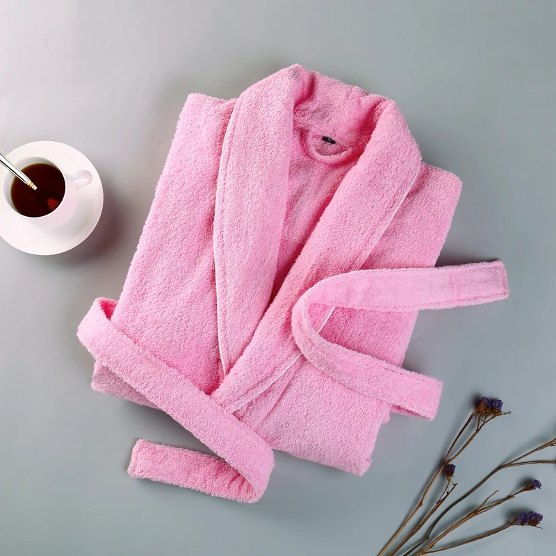 Towel Fleece Nightwear Men Bathrobe Gown Warm Pajamas Winter Robe Home Clothing Nightdress Sleepwear Plus Size Ultra Kimono | Мужская