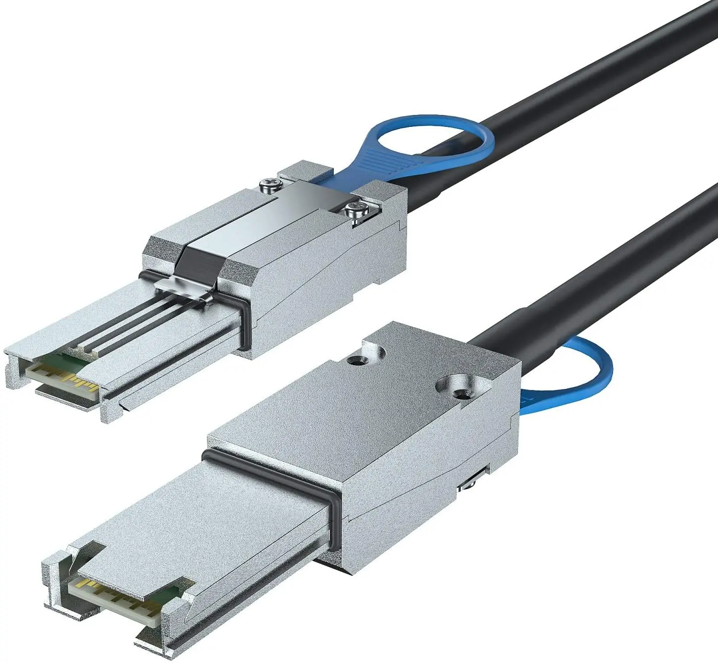 

6G External Mini SAS SFF-8088 to SFF-8088 Cable, 100-Ohm, 0.5-m(1.64ft)