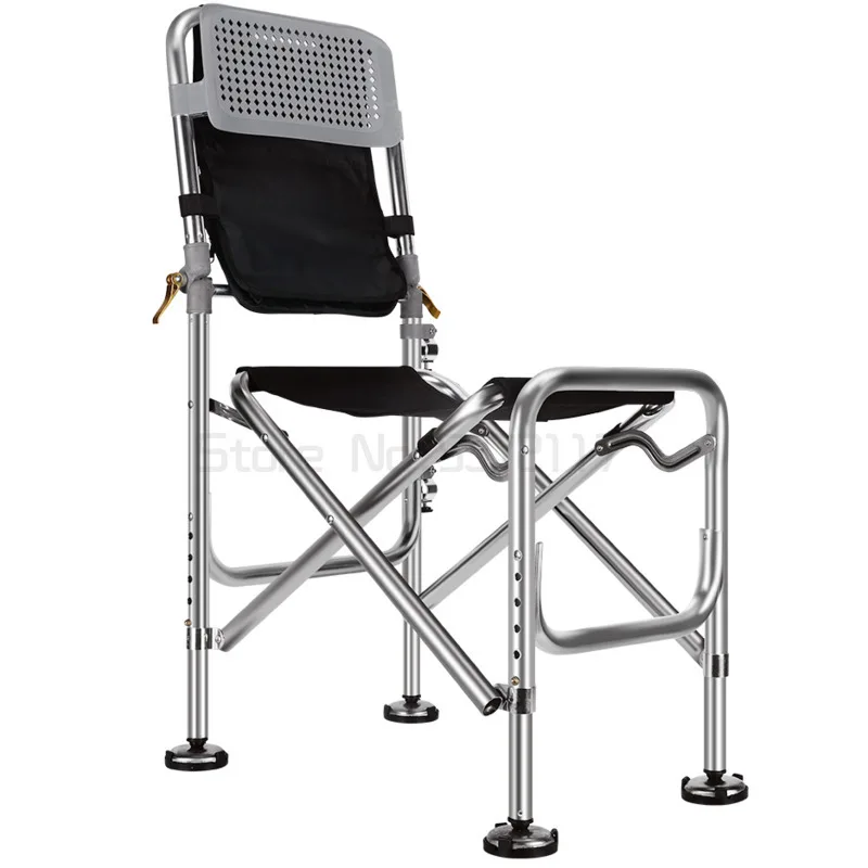 

Складное рыболовное кресло, многофункциональное кресло с откидывающейся спинкой для рыбалки, алюминиевое кресло для любой местности, крес...