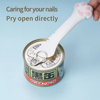 cartoon cat paw design can opener multifunctional jar opener opener feeding mixing spoon for pet food cans canned opener tool
