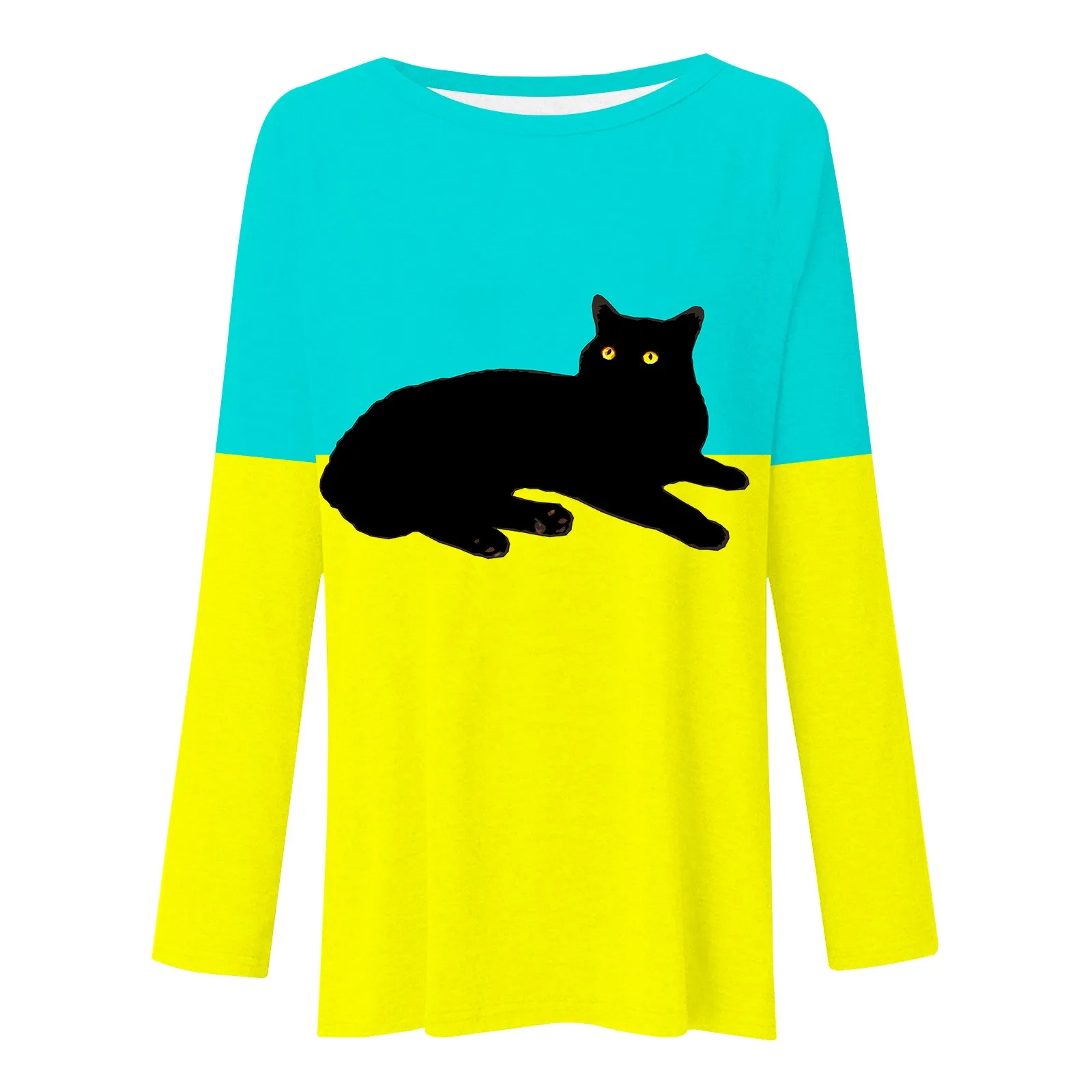 

Женский вязаный пуловер с цифровым принтом, Длинный свободный пуловер с круглым вырезом и длинным рукавом, повседневные весенние облегающи...