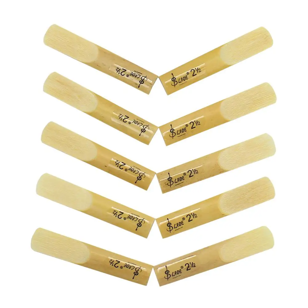 SLADE 10pcs/box BB Clarinet 2.5 Strength Reeds 2-1/2 Bamboo Reed Whistle Woodwind Instrument Part Accessories | Спорт и развлечения