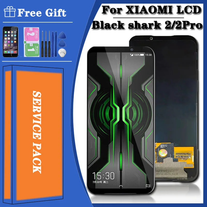 

New super Amoled For Xiaomi Black Shark 2 Pro DLT-A0 LCD Display Screen+Touch Digitizer For Xiaomi BlackShark 2 lcd SKW-H0 lcd