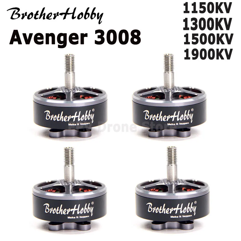 

Brotherhobby Avenger 3008 1150KV/1300KV/1500KV/1900KV 6S Brushless Motor Compatible 7-8 inch Propeller for RC FPV Racing Drone