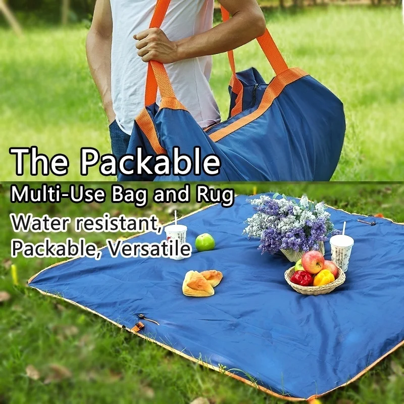 Уличная Водонепроницаемая дорожная сумка и коврик для пикника пляжное одеяло