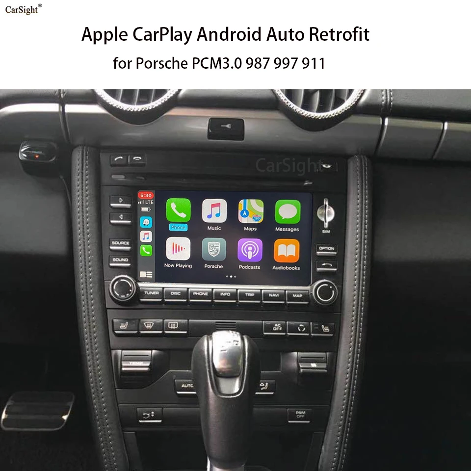 Interfaz inalámbrica para coche, dispositivo con Android, Apple CarPlay, pantalla de reproducción de vídeo Mirror Retrofit, para Porsche PCM3.0, 977, 987, 997
