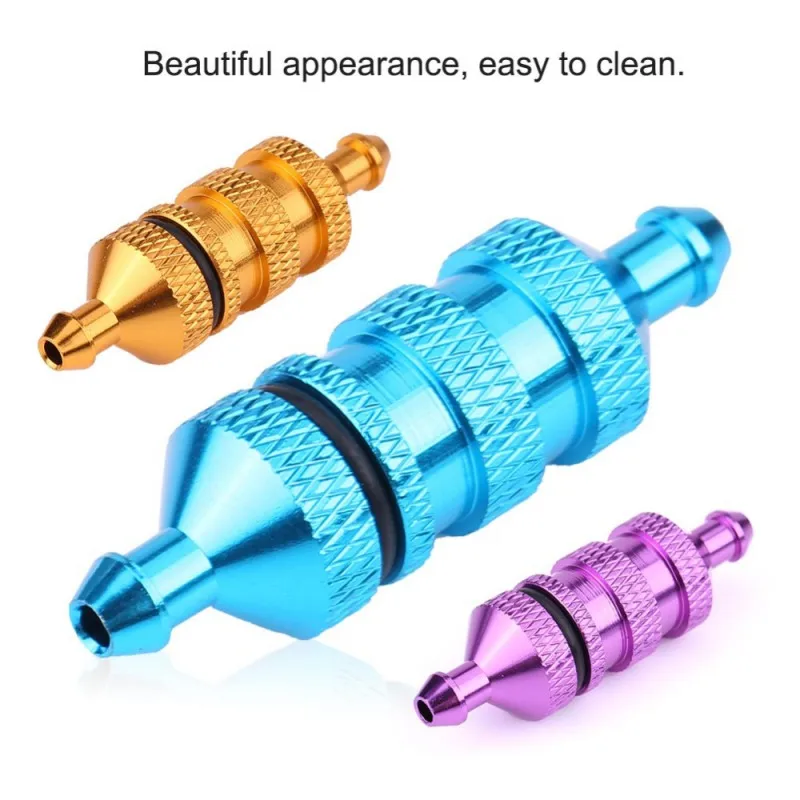 

2pcs Aluminum Oil Nitro Fuel Filter Alloy For 1/8 1/10 Scale RC Model Car Upgrade Parts Parts & Accs Toys