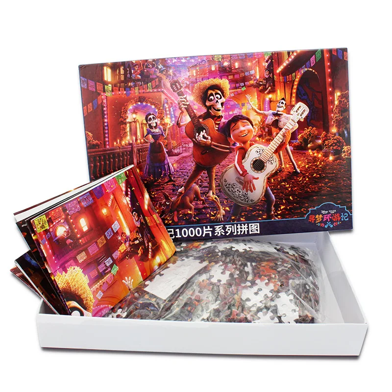 Disney Anime Coco paper 2D пазл Мультяшные Пазлы: Movie Poster puzzle для взрослых и детей 1000 шт |