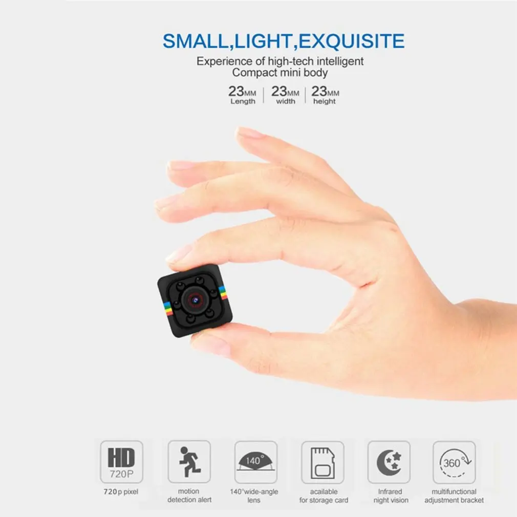 

SQ11 mini camera HD night vision Adjustable bracket Simple installation Wide angle monitoring Mobile detection
