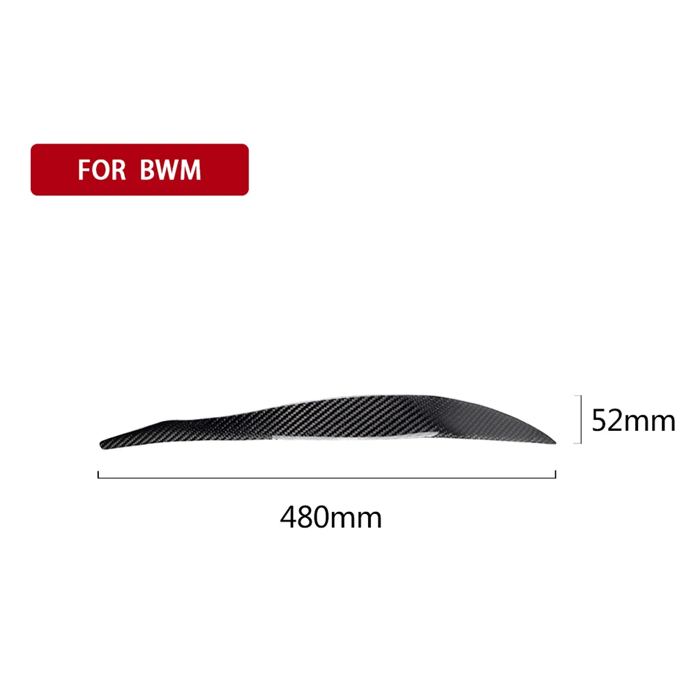 

Hard Carbon Fiber Headlight Eyelids Headlamp Eyebrows Trim Decorative Stickers for BMW F30 3 Series 2013-2015 Car Accessories