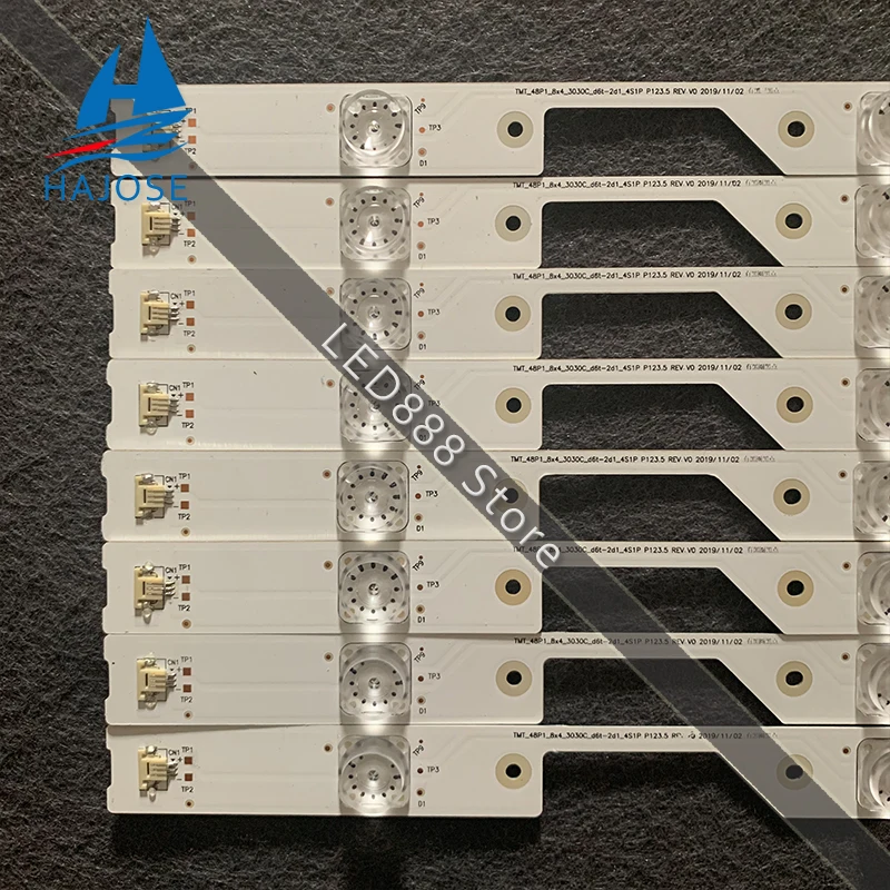 8 шт. светодиодный Подсветка полосы 4 лампы 4C LB4804 ZM1 ZM01J GIC48LB14 3030F2.1 V0.9 для TCL L48P1S CF L48P1
