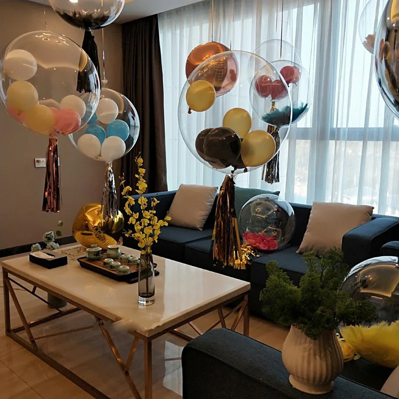 5 шт. прозрачные гелиевые шары 18/24/36 дюйма | Дом и сад