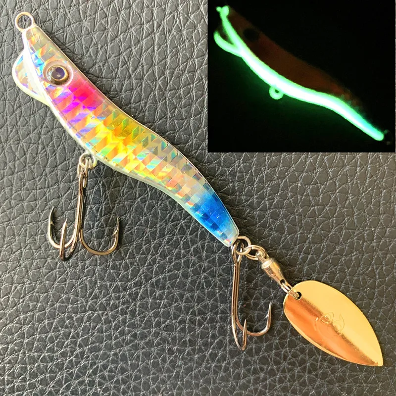 U металла креветки Вибрирующая наживка 1 шт./лот Спиннербейт 13g 19 гр 28 джиг