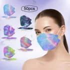 Маска с радужным принтом Fpp2 KN95, дышащая защитная маска для лица, 50 шт.
