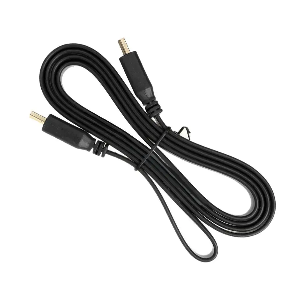 

1.5m High speed Gold Plated Plug Male to Male HDMI Cable 1.4 Version Premium Flat Noodle HD 1080p 3D for HDTV XBOX PS3 HY1242
